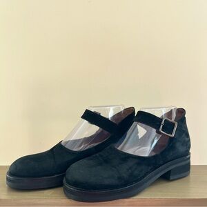 Varda Black Suede Maryjane’s made in Italy
